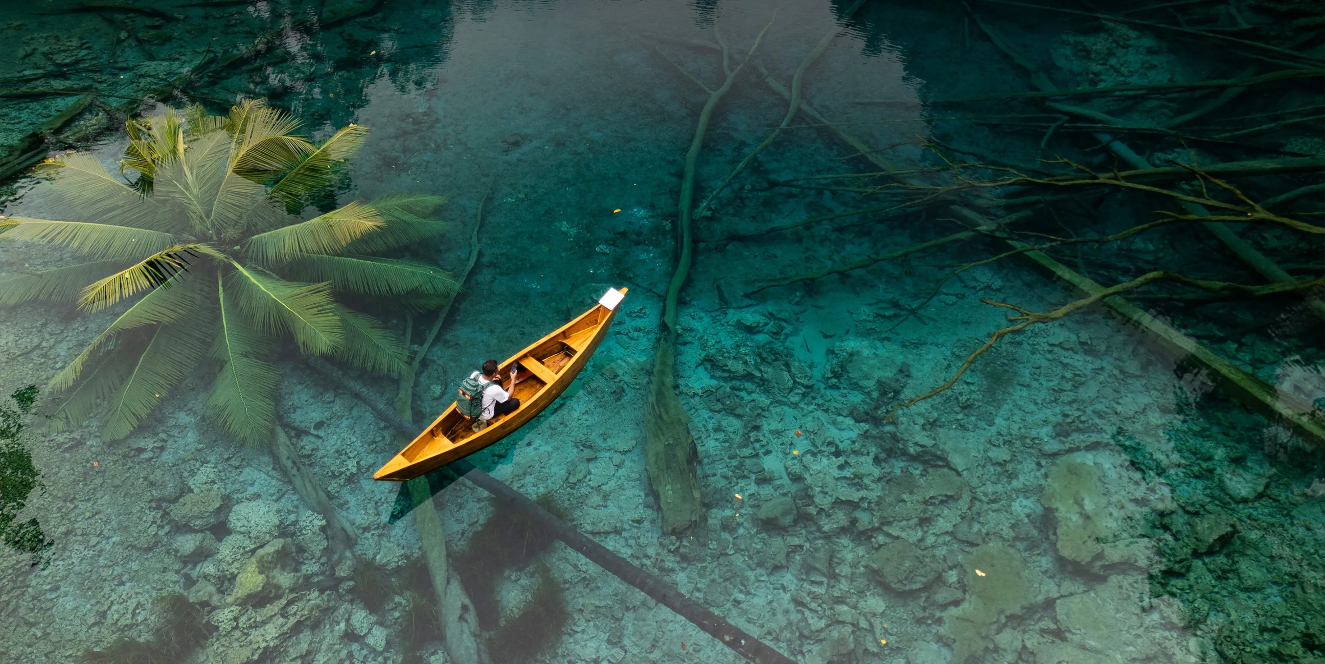Starlink Mini portable satellite internet on the water