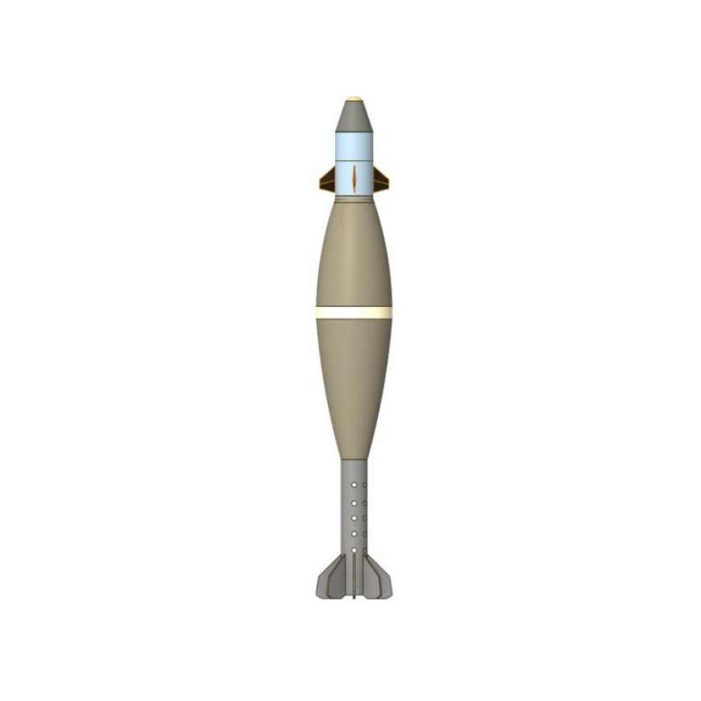 120mm Satellite Terminal-Guided Mortar Round